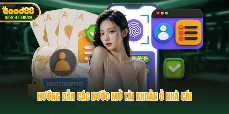 Hướng dẫn các bước mở tài khoản ở nhà cái